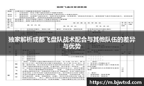 独家解析成都飞盘队战术配合与其他队伍的差异与优势