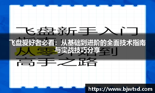 飞盘爱好者必看：从基础到进阶的全面技术指南与实战技巧分享